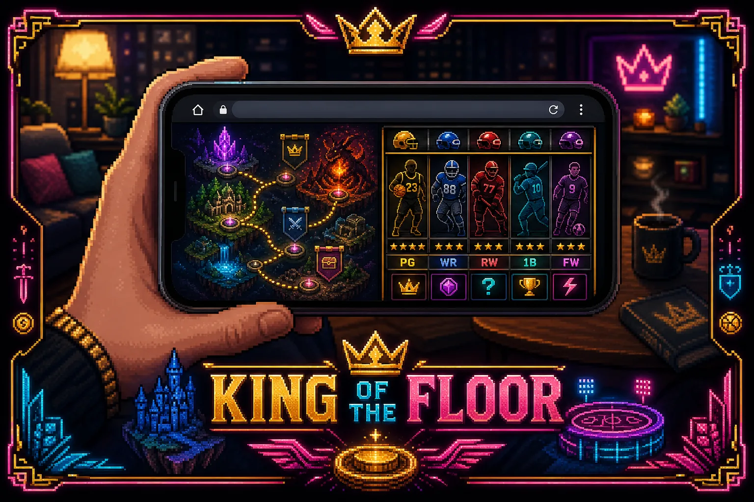 Browser play from anywhere — quests and drafts on a phone